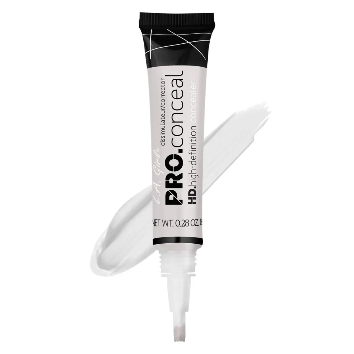 L.A. Girl HD Pro Conceal Corrector Flat White GC968 8.28ml (0.28 Fl Oz) | Professional Creamy Coverage - view 3