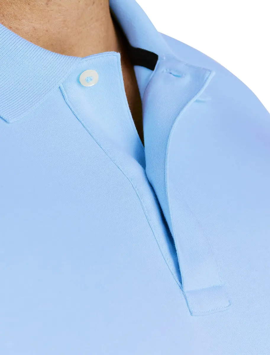 Nautica Classic Fit Short Sleeve Polo Shirt in Noon Blue | Lightweight Cotton for Warm Weather (70-120 chars) - view 4