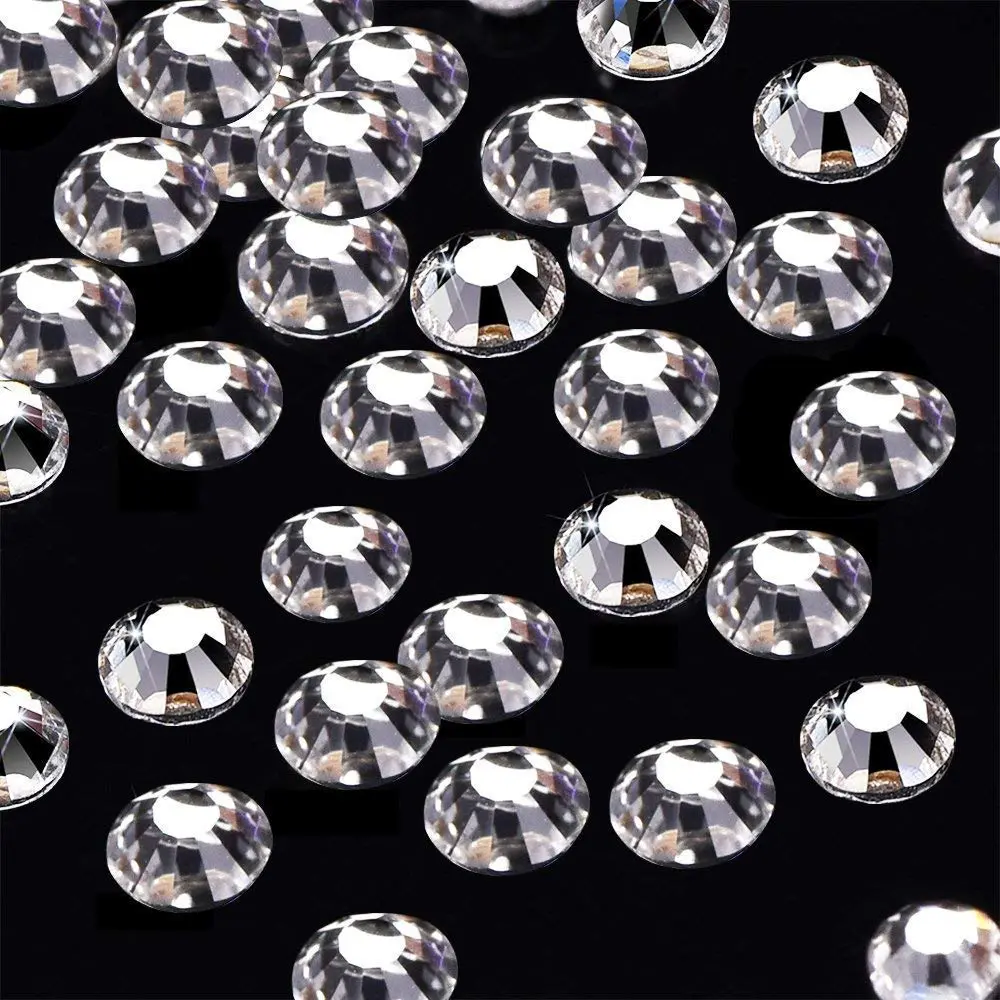 Onwon Clear Crystal Flat Back Rhinestones SS16 / 4mm | 1440 Pieces Glass Craft Gems - view 2