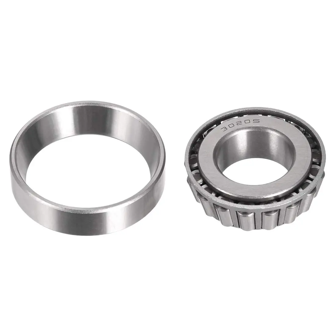 uxcell Tapered Roller Bearing Cone and Cup Set 25mm Bore 52mm OD 15mm Thickness | High-Load Chrome Steel - view 2