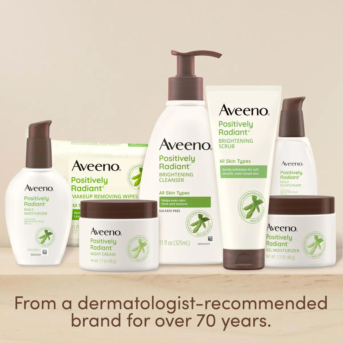 Aveeno Positively Radiant Exfoliating Daily Facial Scrub, 2 oz | Brightening & Gentle for Sensitive Skin - view 5