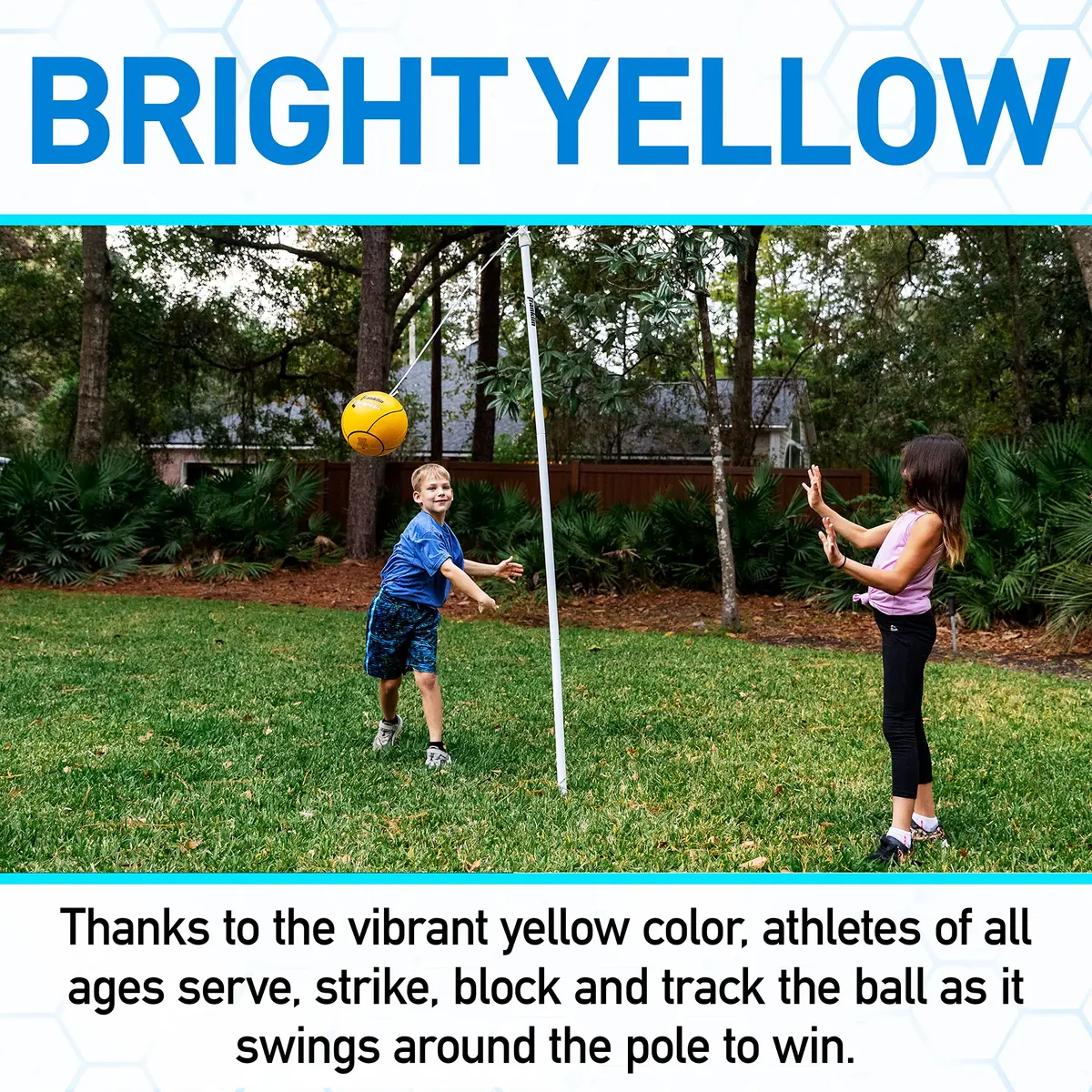 Franklin Sports 8.5" Rubber Tetherball | Heavy Duty Rubber Construction for Outdoor Play - view 2