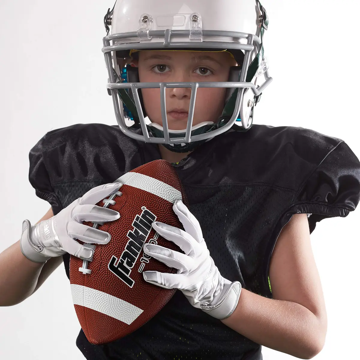 Franklin Sports Grip-Rite 100 Junior Football 10" x 6" | Official Junior Size for Kids - view 7