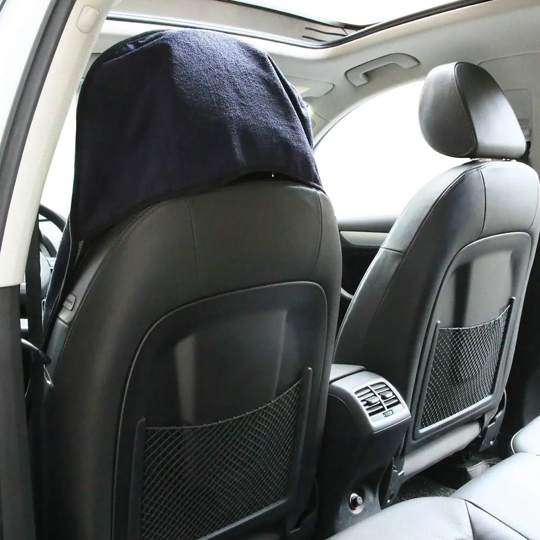 Shakar Sweat Towel Car Seat Cover Dark Blue Universal Fit | Protects Seats from Sweat & Moisture - view 4