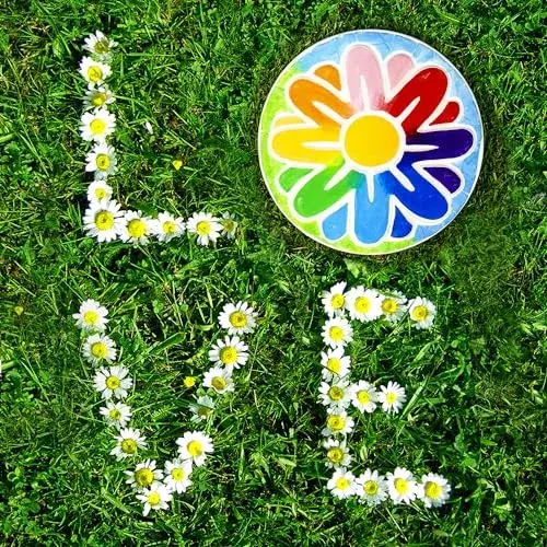Creative Roots Mosaic Flower Garden Stepping Stone Kit 7-Inch Ceramic Stone | DIY Craft Kit for Kids Ages 6+ - view 3