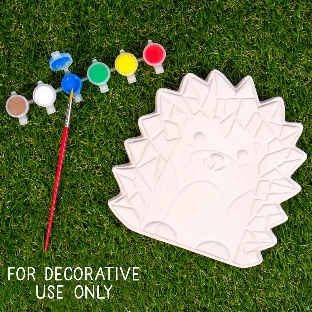 Creative Roots Mosaic Hedgehog Stepping Stone Kit | DIY Garden Art for Kids Ages 6+ - view 2
