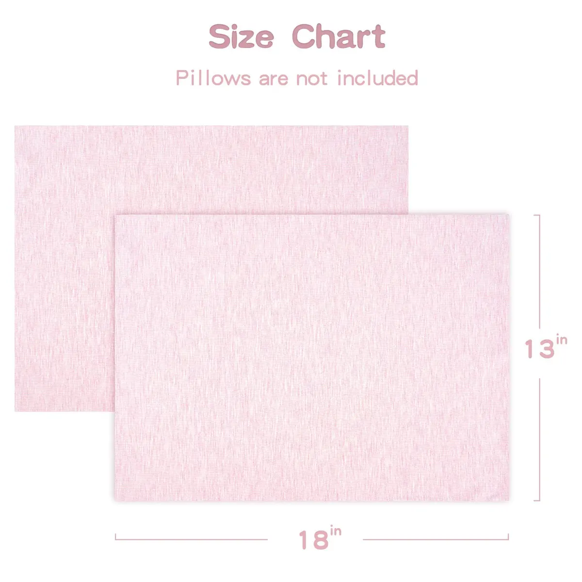 Zenssia Organic Cotton Toddler Pillow Case 13x18 Inches (33x46 cm), 2 Pack, Pink | Soft & Breathable for Baby & Toddler Sleep - view 4