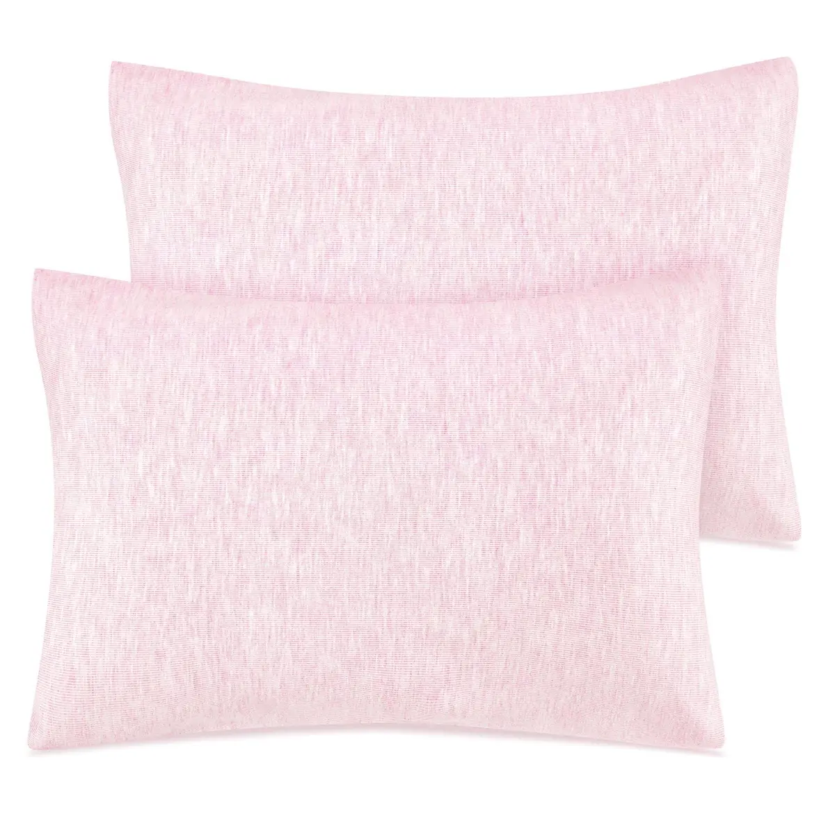 Zenssia Organic Cotton Toddler Pillow Case 13x18 Inches (33x46 cm), 2 Pack, Pink | Soft & Breathable for Baby & Toddler Sleep - main product image