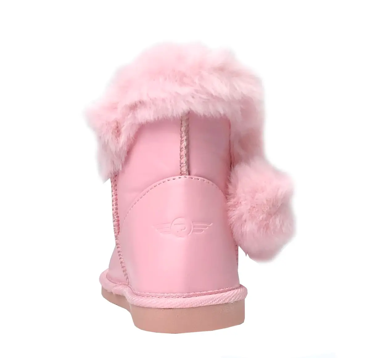 REDVOLUTION Kids Boots Toddler Girls Cute PomPom PU Boot 7 Toddler | Warm, Durable & Flexible Winter Footwear - view 6