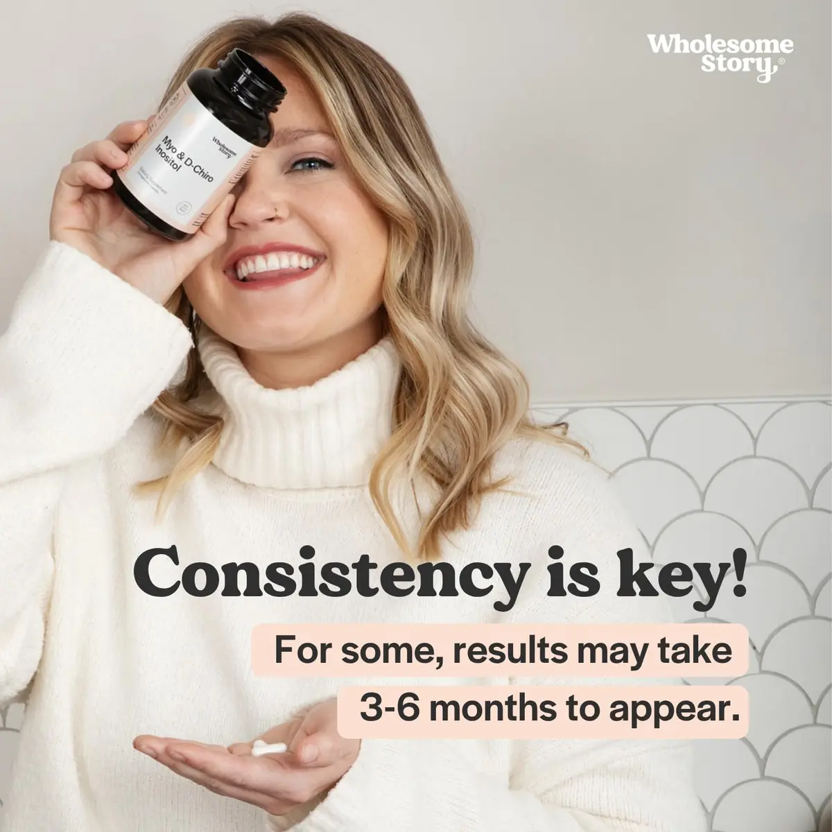 Wholesome Story Myo-Inositol & D-Chiro Inositol Supplement for Women | Fertility & Hormonal Balance | 40:1 Ratio | 120 Capsules - view 6