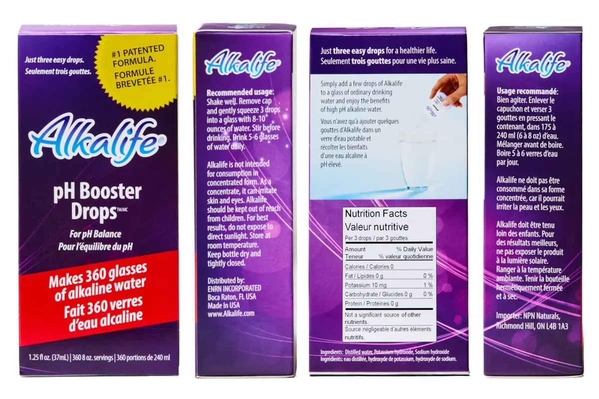 Alkalife pH Booster Drops 1.25 oz | pH 10 Alkaline Water, 360 Servings, Electrolyte & Immune Support - view 8