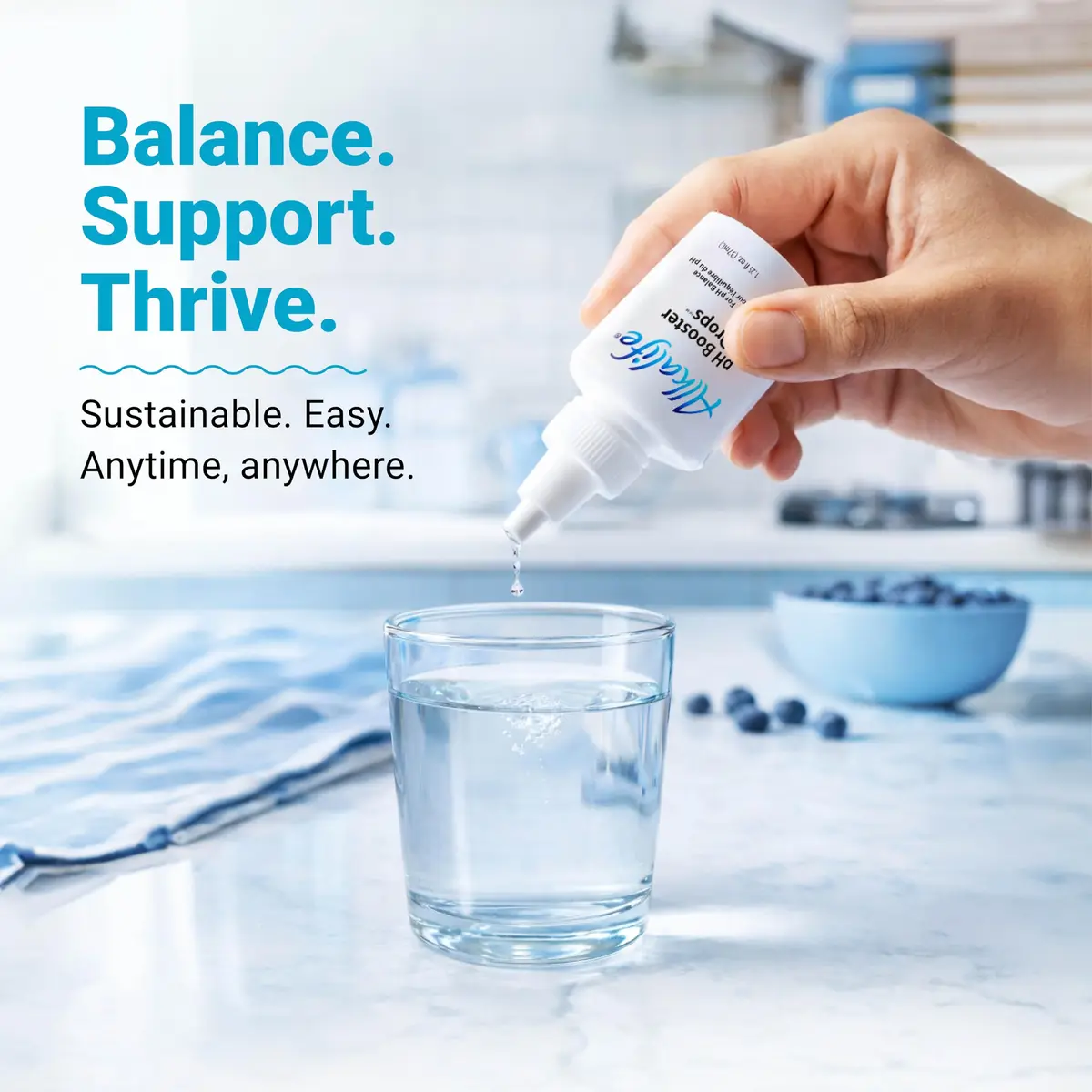 Alkalife pH Booster Drops 1.25 oz | pH 10 Alkaline Water, 360 Servings, Electrolyte & Immune Support - view 4