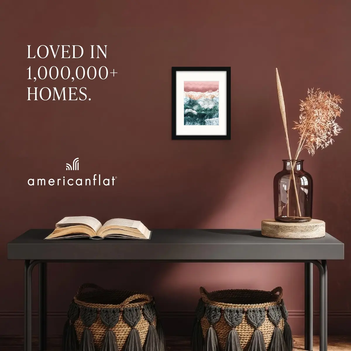Americanflat 8x10 Picture Frame 2-Pack - Matted to 5x7 - Black - view 6