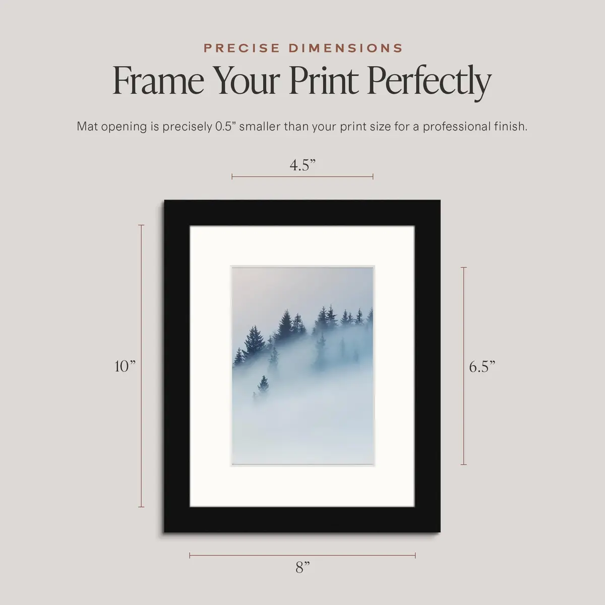 Americanflat 8x10 Picture Frame 2-Pack - Matted to 5x7 - Black - view 2