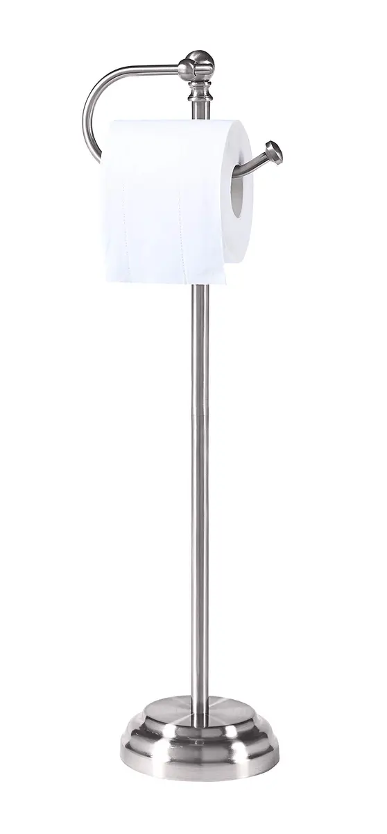 SunnyPoint Toilet Paper Holder Stand 23.62" | Freestanding Modern Steel - main product image