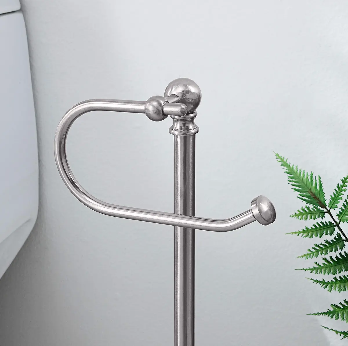 SunnyPoint Toilet Paper Holder Stand 23.62" | Freestanding Modern Steel - view 4
