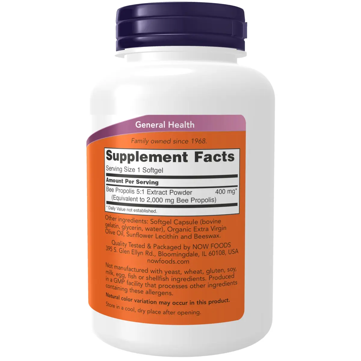 NOW Propolis 2,000 5:1 Extract Softgels | Bee Product for Immune Support (70-120 chars) - view 2