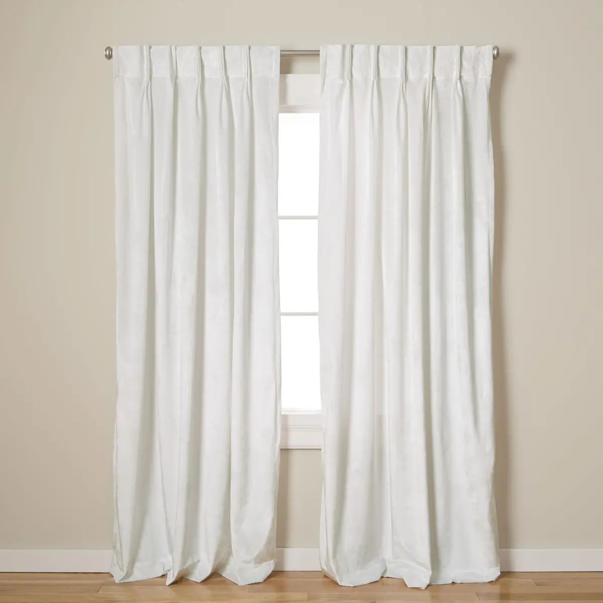 TOWN & COUNTRY LUXE Velour Heavyweight Indoor Curtains, 27"x84" | Light Filtering Plush Velvet (70-120 chars) - main product image
