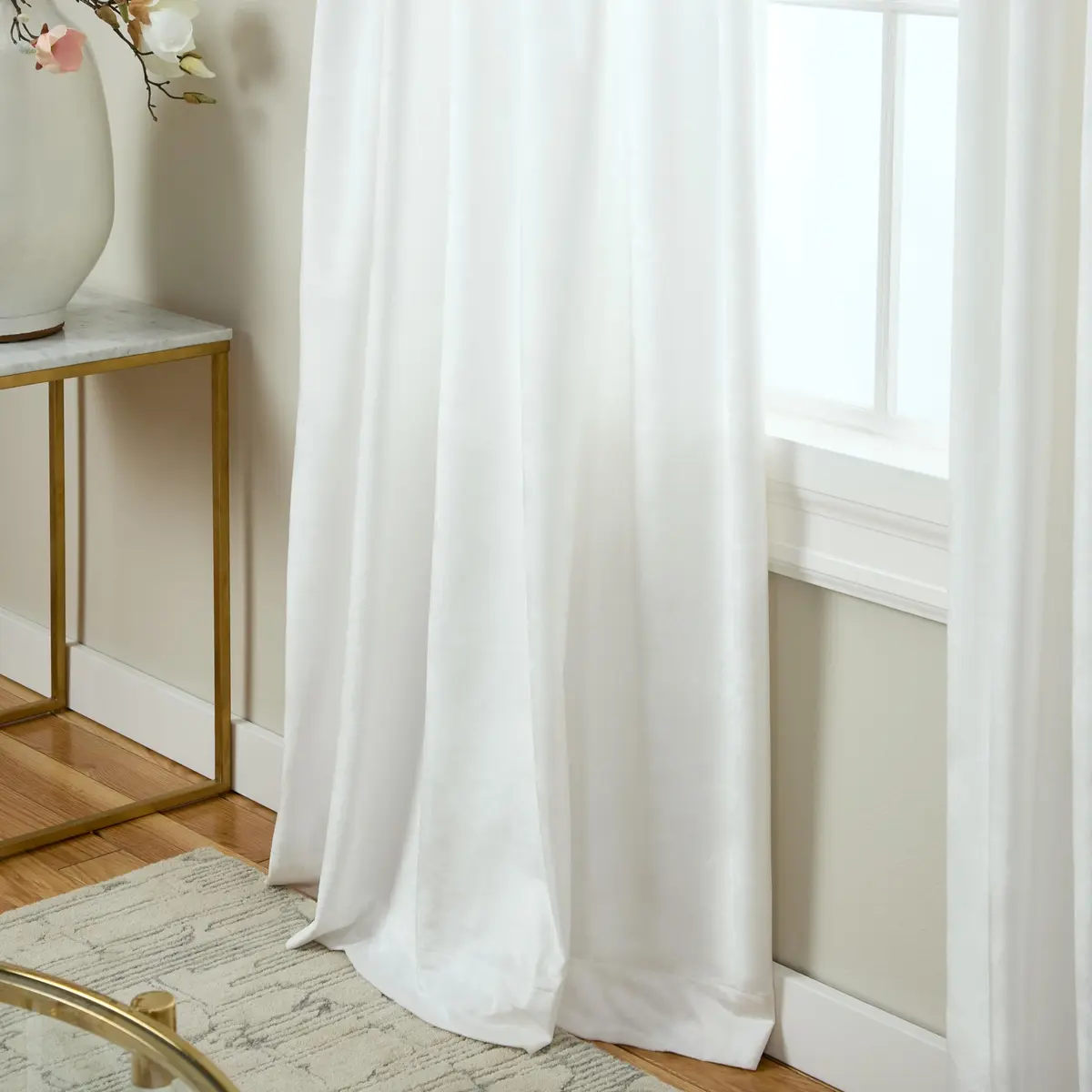 TOWN & COUNTRY LUXE Velour Heavyweight Indoor Curtains, 27"x84" | Light Filtering Plush Velvet (70-120 chars) - view 6
