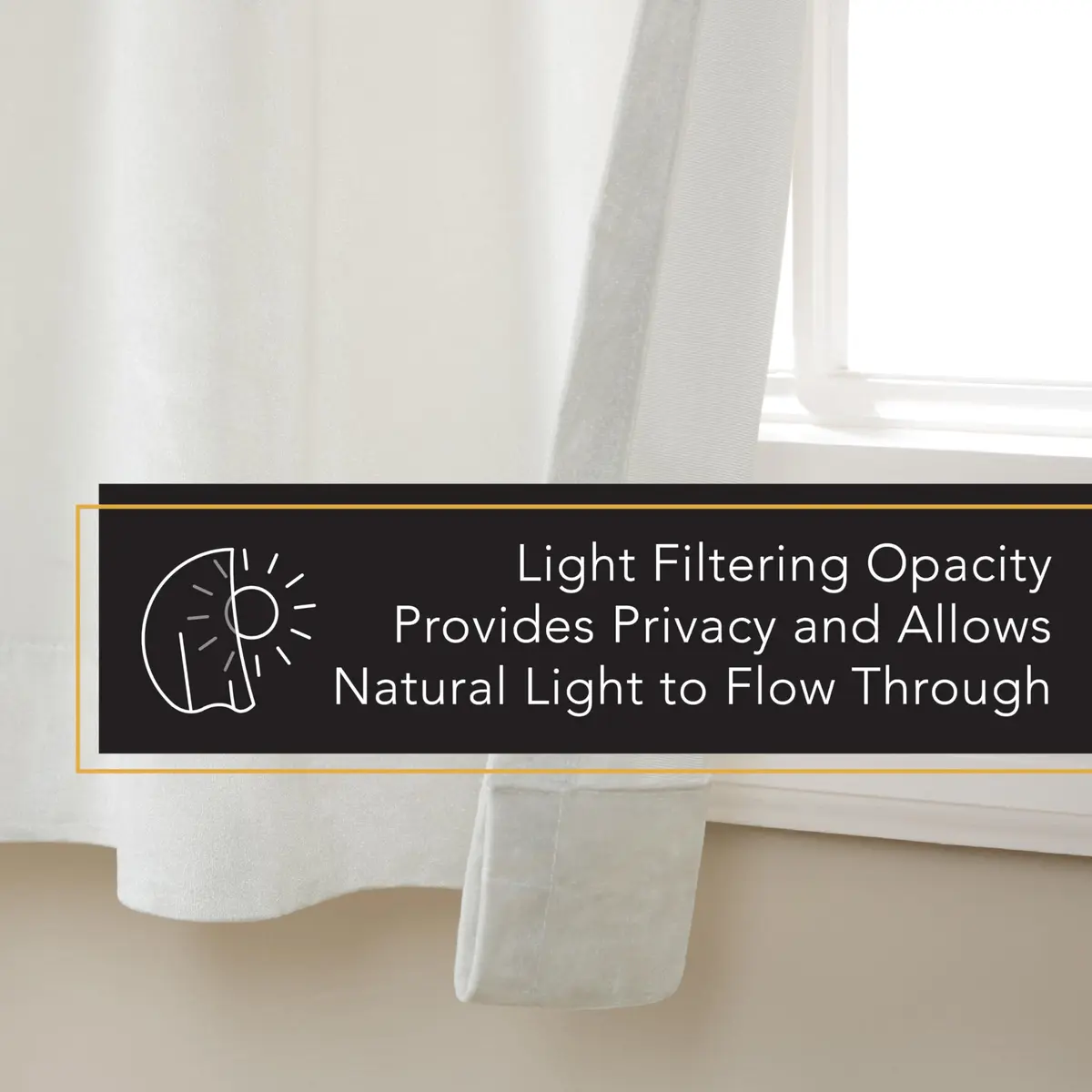 TOWN & COUNTRY LUXE Velour Heavyweight Indoor Curtains, 27"x84" | Light Filtering Plush Velvet (70-120 chars) - view 7