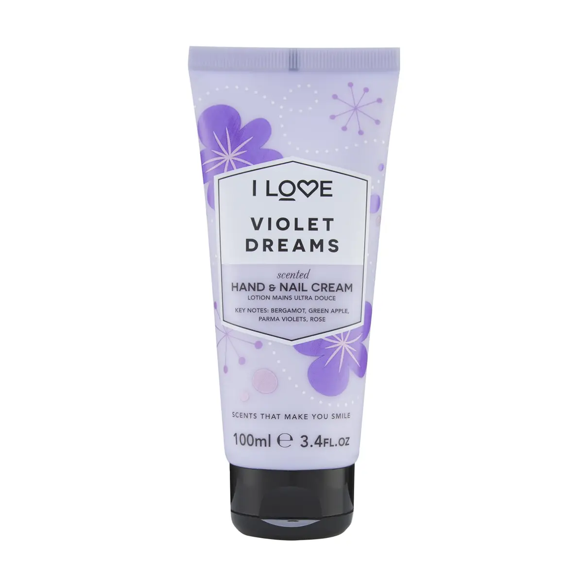 I LOVE Violet Dreams Hand & Nail Cream 3.4 oz | Hydrates & Softens Dry Hands - main product image