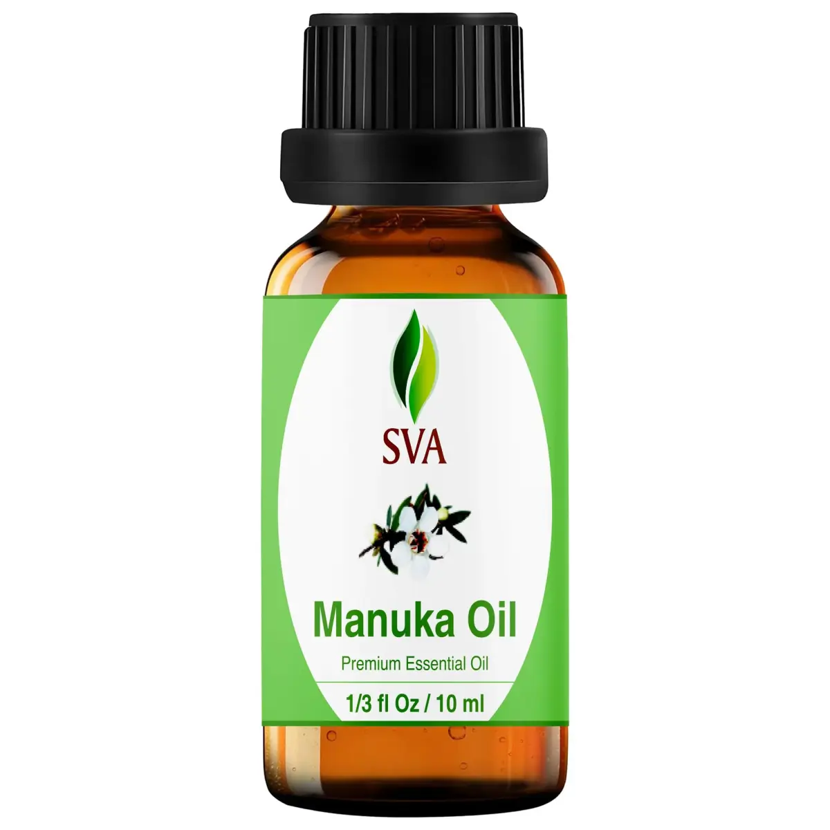 SVA Organics Manuka Essential Oil - 0.34 Fl Oz (Pack of 1) - Pure & Natural - main product image