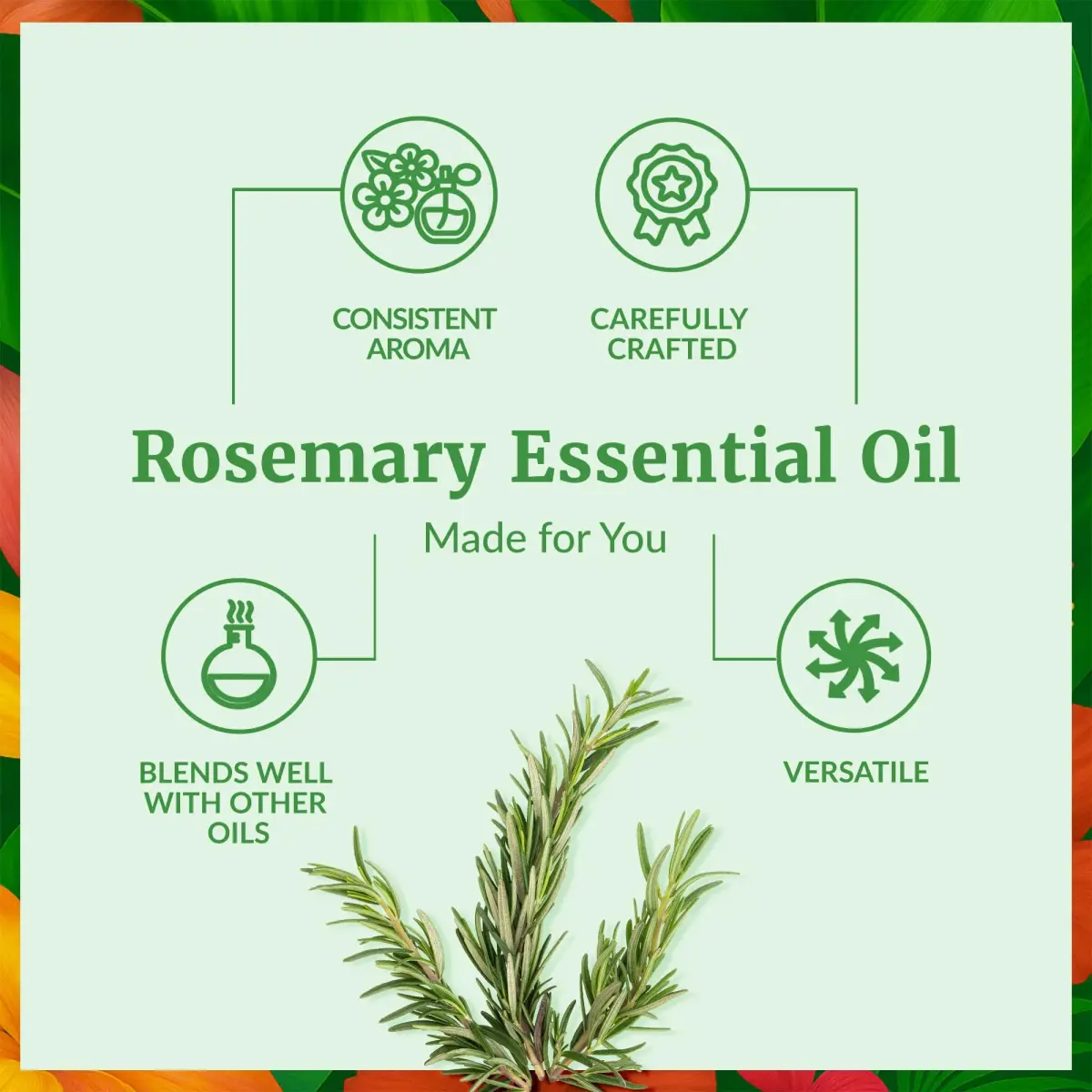 SVA ORGANICS Organic Rosemary Essential Oil 1 Fl Oz (30 ml) - Pure & Natural - view 3