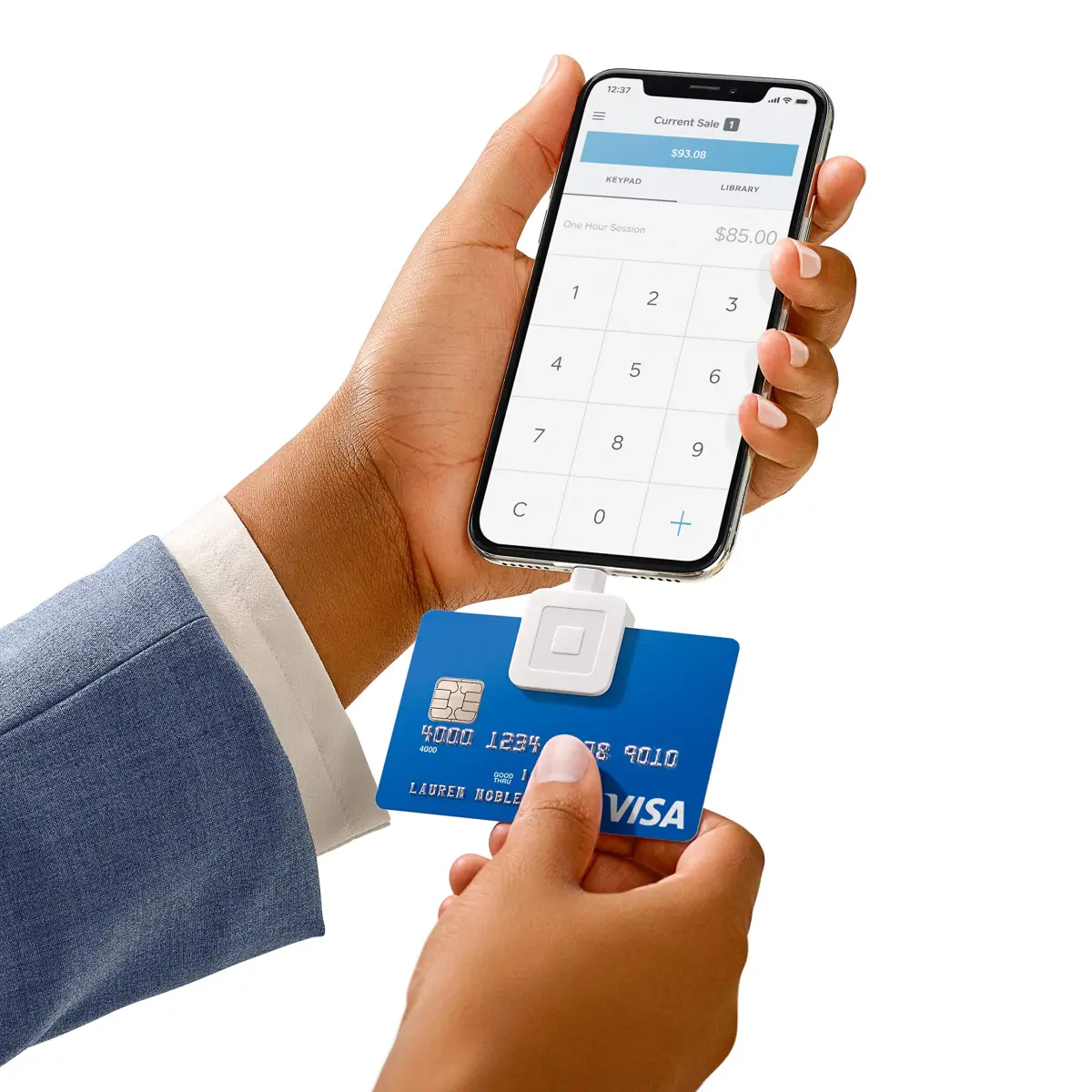 Square Reader for magstripe with Lightning Connector | Accepts Visa, Mastercard, Discover, American Express - main product image