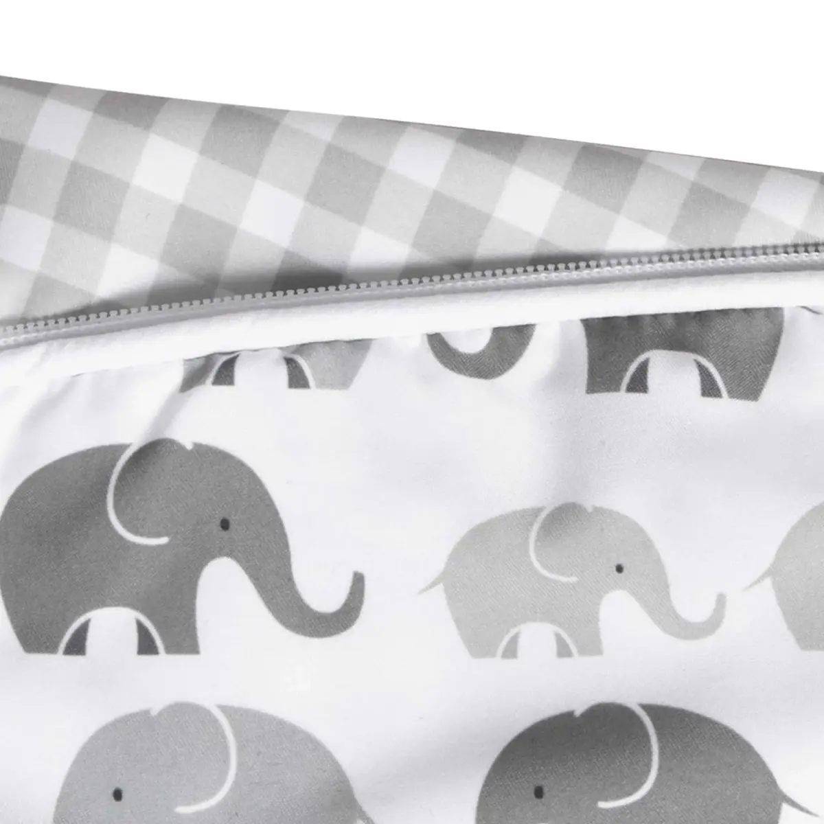 Boppy Premium Nursing Pillow Cover Gray Elephants | Fits Original Boppy Pillow, Quick-Dry Polyester - view 4