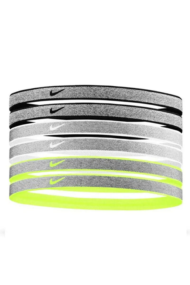 Nike Headbands 6PK Black/White/Volt | Wear Alone or Mix & Match (70-120 chars) - view 3