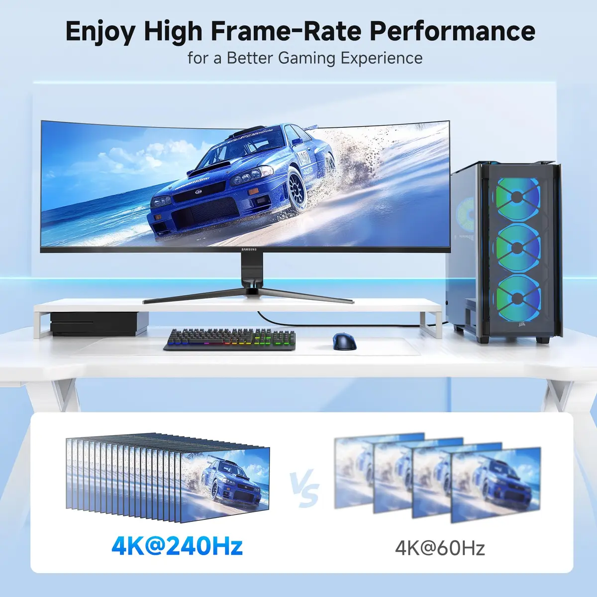 Cable Matters VESA Certified 32.4Gbps DisplayPort 1.4 Cable, 3.05 m (10ft) - view 4