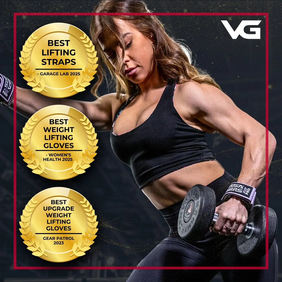 Versa Gripps Classic Wrist Straps Small Gold | Train Better with Patented Grip Technology - view 4