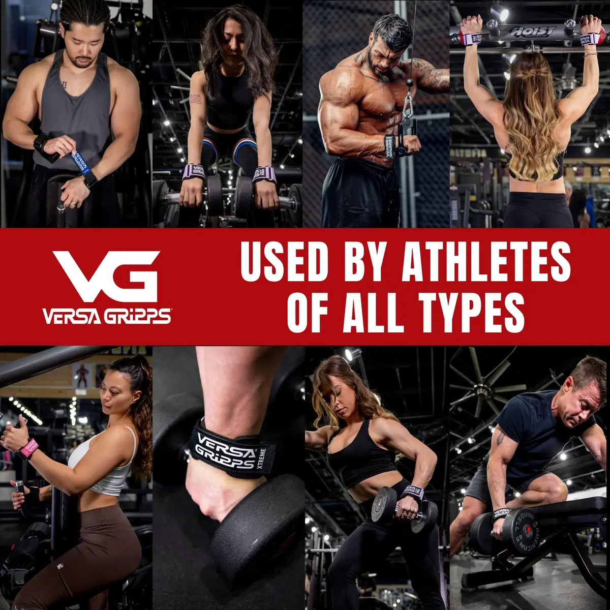 Versa Gripps Classic Wrist Straps Medium/Large Blue | Train Better with USA-Made Grip Support - view 4