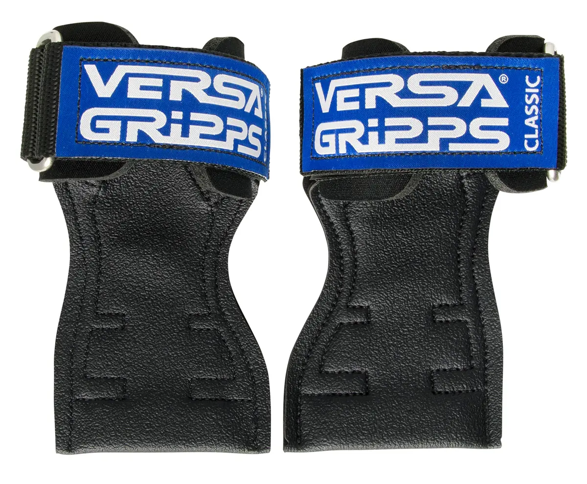 Versa Gripps Classic Wrist Straps Medium/Large Blue | Train Better with USA-Made Grip Support - main product image