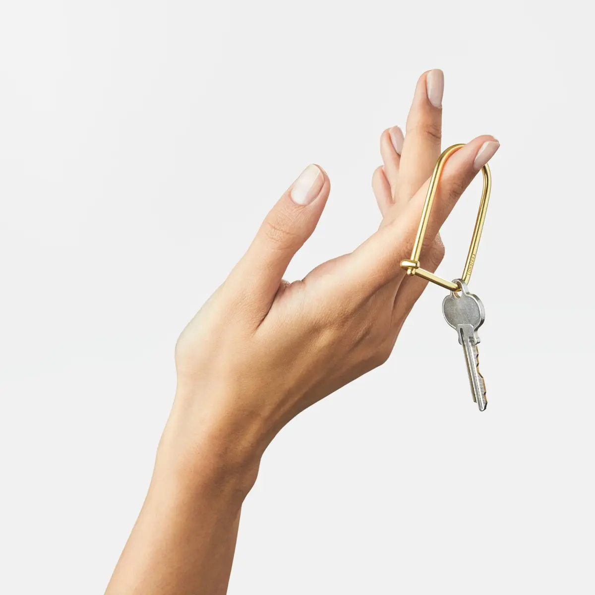 Craighill Wilson Brass Keyring - 2” Carabiner Keychain Clip, Lightweight, D Ring Organizer - view 3