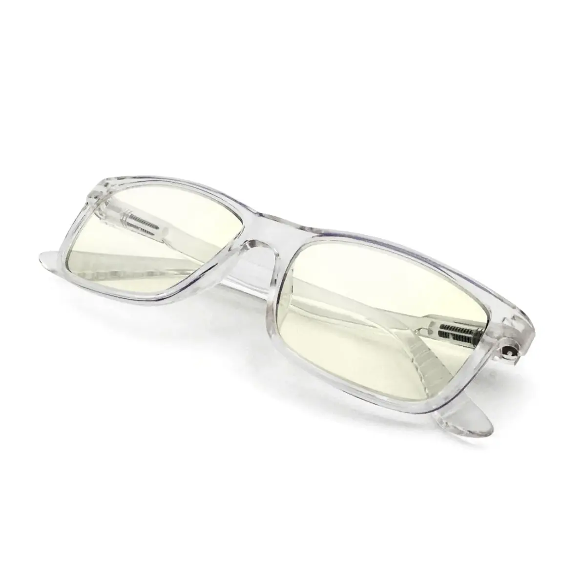J+S Haka Rectangle Clear Blue Light Glasses with Low Color Distortion Lens for Medium Fit - main product image