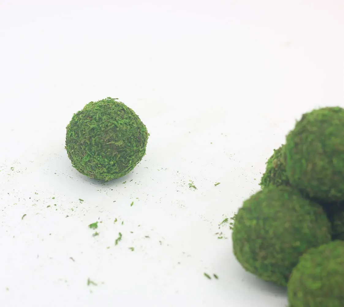 Nice purchase Handmade Natural Green Plant Moss Balls Decorative for Home Party Display Decor Props (2 in) - view 4