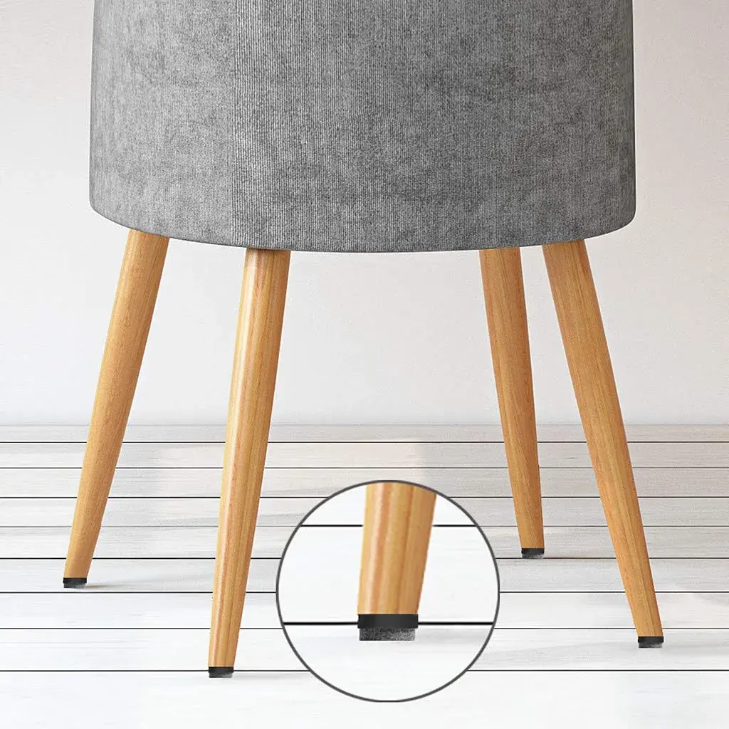 ALIMITOPIA Screw-on Furniture Felt Pads 24mm (0.95") Black, 40pcs | Protects Floors & Furniture - view 6