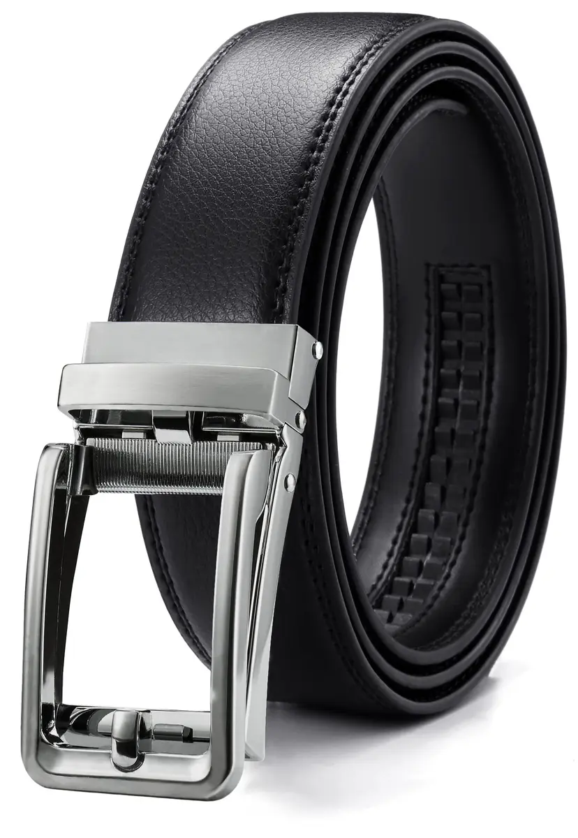 CHAOREN 40mm Ratchet Belt Buckle for 1 3/8 Slide Belt Strap | Adjustable Skeleton Shape - view 6