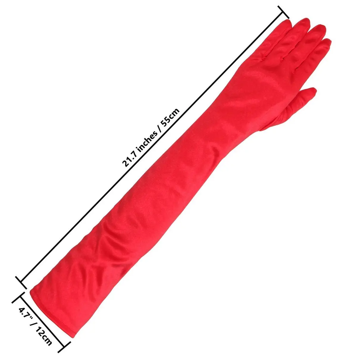 Onwon Satin Elbow Length Gloves 22 Inch | Elegant Opera Gloves for Women - view 4