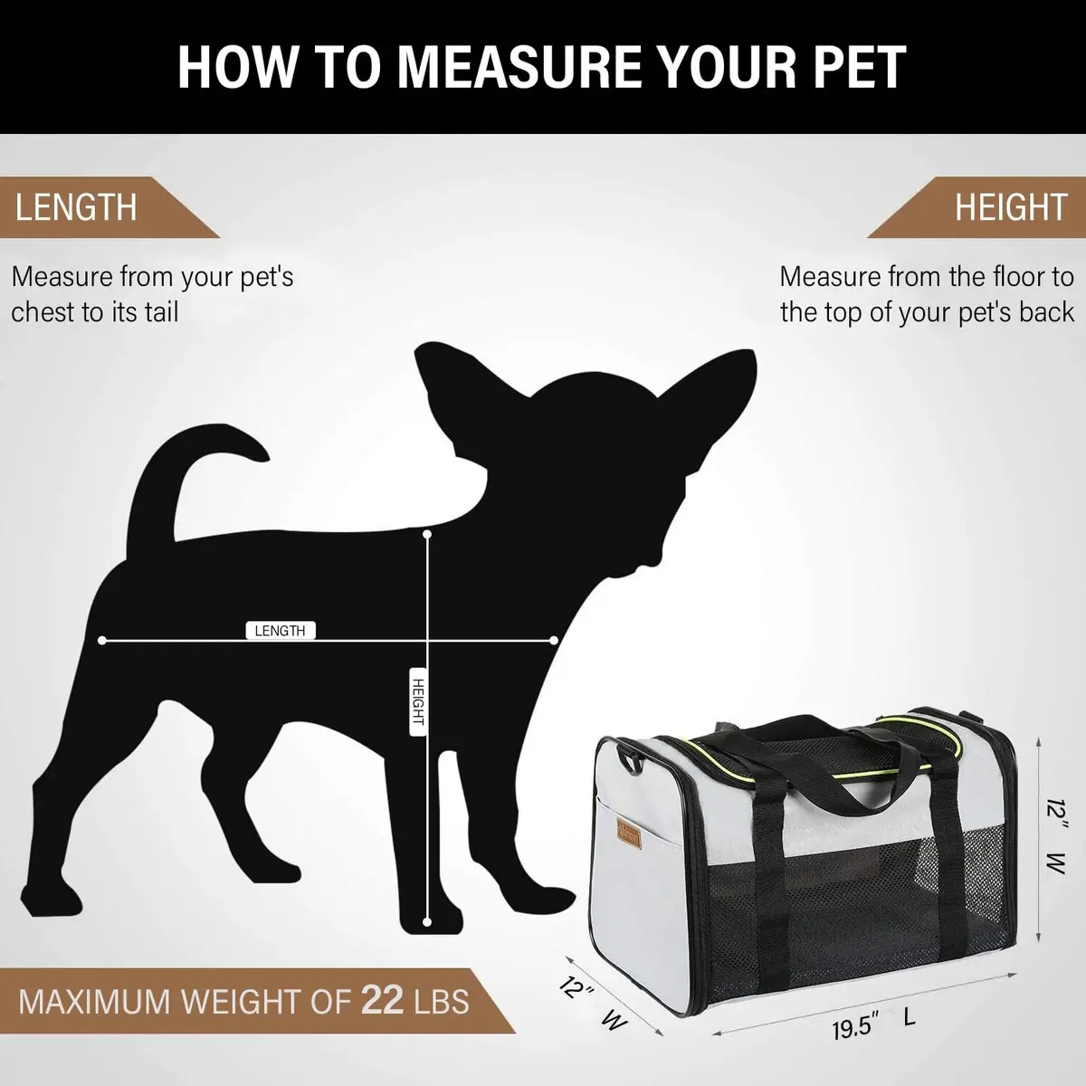 Akinerri Cat Carrier - Portable Foldable Soft-Sided Pet Bag up to 28 Lbs | Airline Approved Travel - view 2