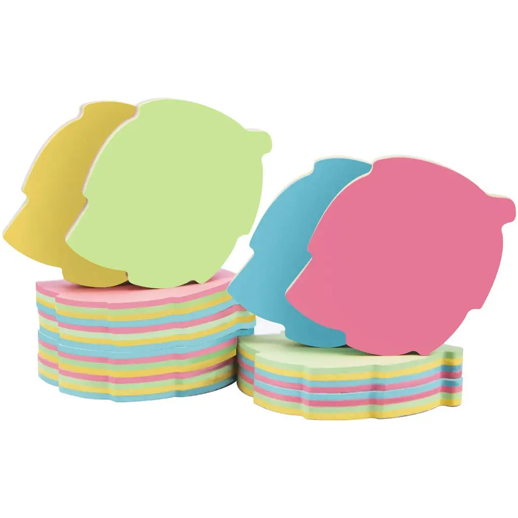 OSOPOLA Leaf Shaped Sticky Notes 1000 Sheets (10 Pads, 100 Sheets/Pad) | Bulk Pack for Office & School - main product image