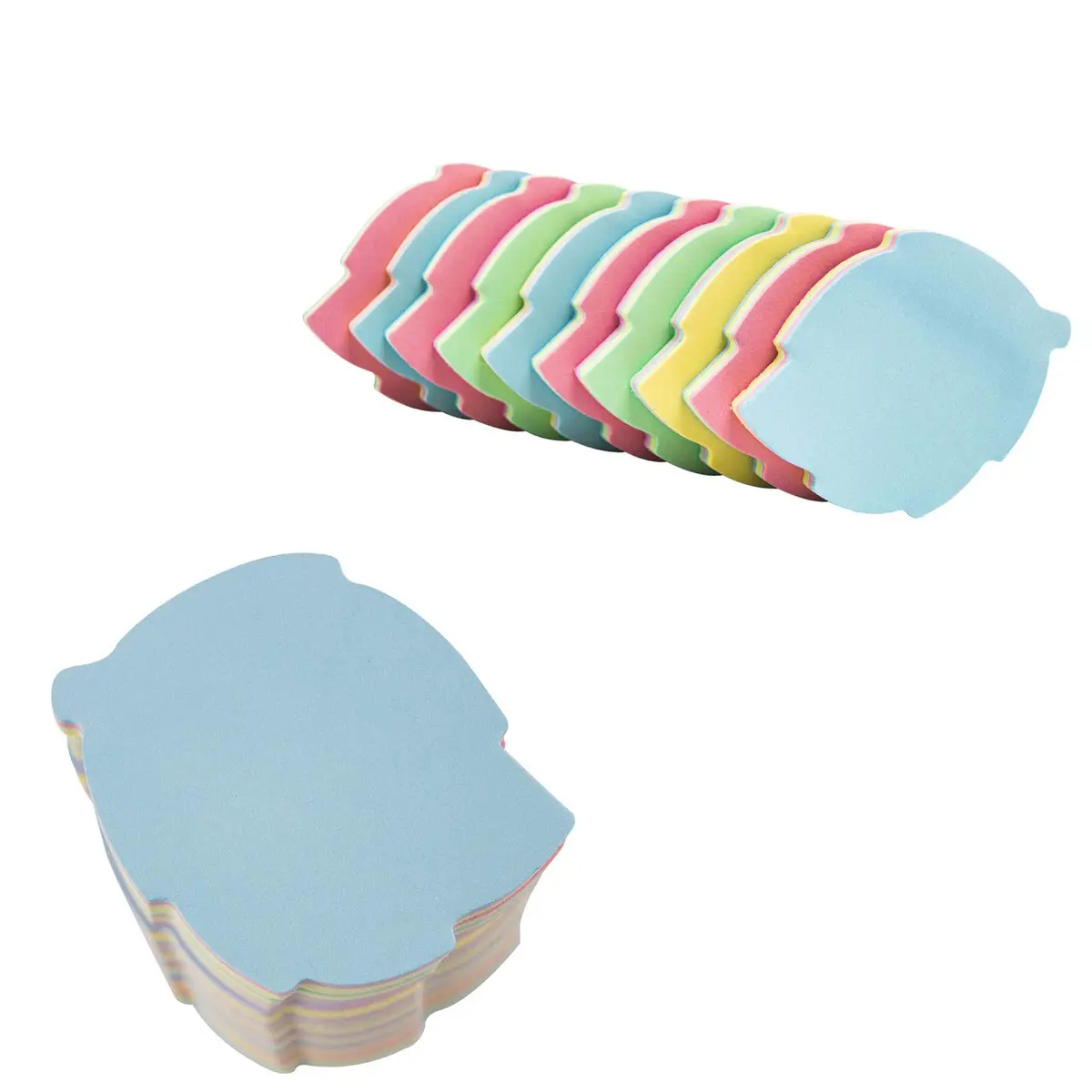 OSOPOLA Leaf Shaped Sticky Notes 1000 Sheets (10 Pads, 100 Sheets/Pad) | Bulk Pack for Office & School - view 2