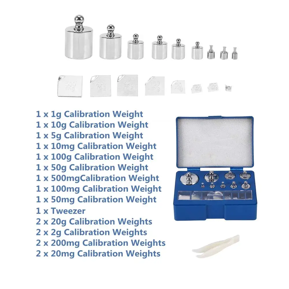 Acogedor Precision Calibration Weight Set 211.1g (7.45 oz) | Laboratory Grade Accuracy for Scales - view 2