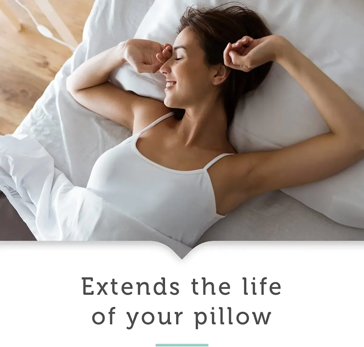 Aller-Ease 100% Cotton Allergy Pillow Protectors Standard 4 Pack | Zippered Breathable Barrier - view 6