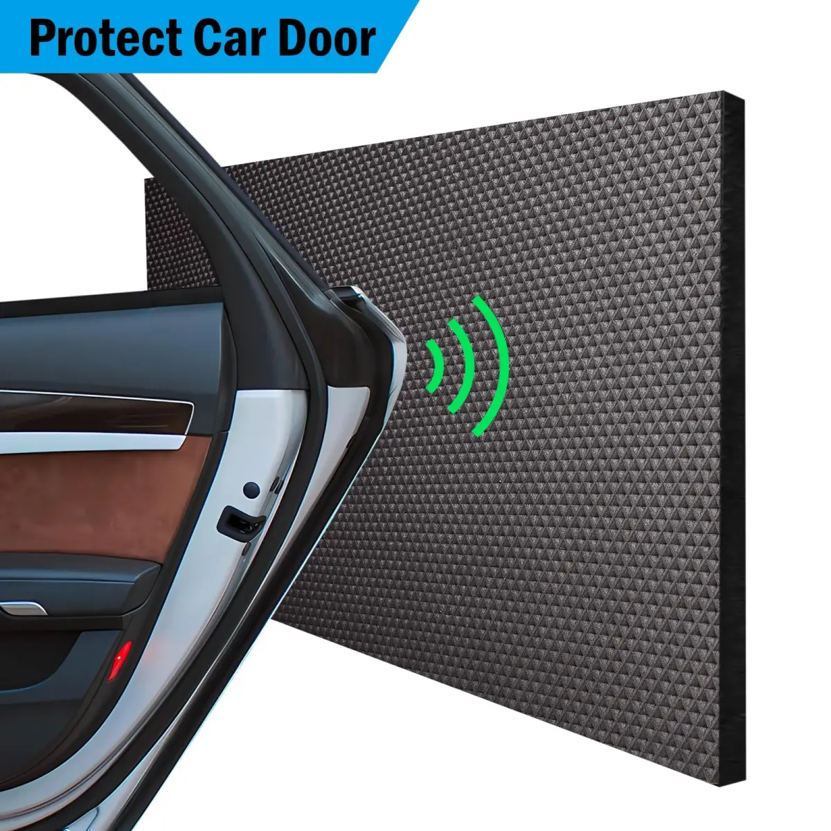 Spurtar Garage Wall Protector, Waterproof Car Door Protector EVA Foam 200cm x 20cm x 0.65cm (79" x 8" x 0.25") | German Design - view 2