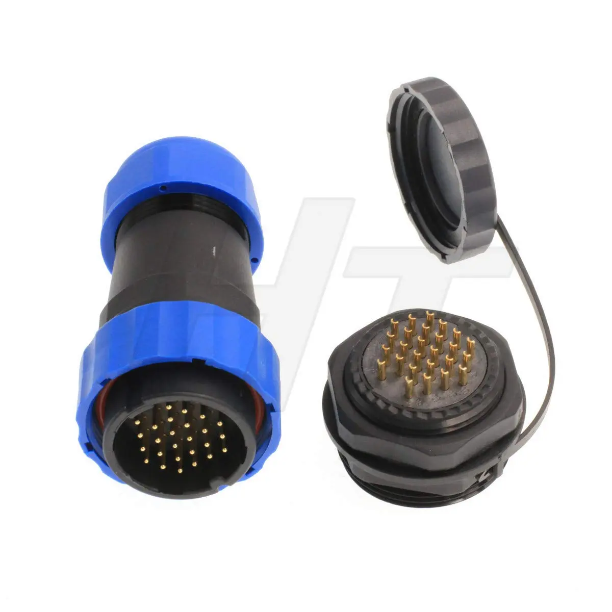 HangTon HE29 Circular Connector 26 pin | Waterproof IP68, Threaded Coupling, Solder Termination - view 2