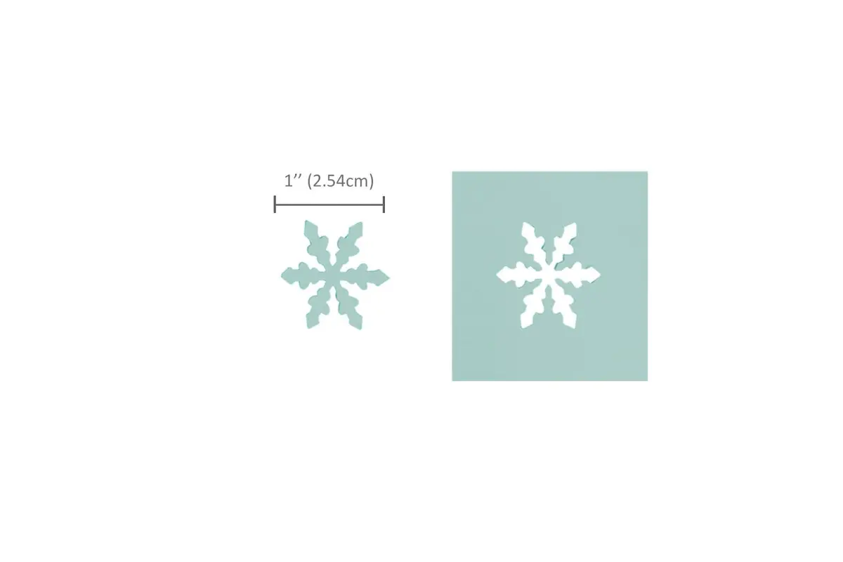 BiraBira Snowflake Punch, 1" Christmas Shape for Paper Crafting | Compact & Easy to Use - view 2