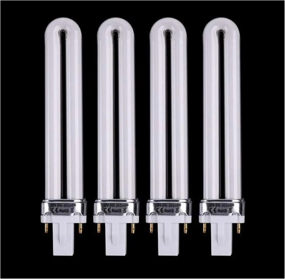 XICHEN 9W UV Replacement Bulb for Nail Dryer Lamp - 365nm, 4-Count Pack | White Light - view 8