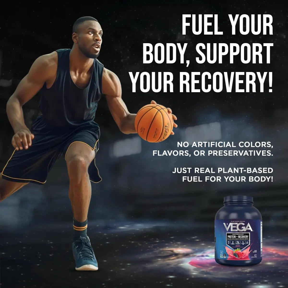 Vega Protein + Recovery Berry 1.81 kg (4 lb) | NSF Certified Plant-Based Protein for Muscle Recovery - view 8